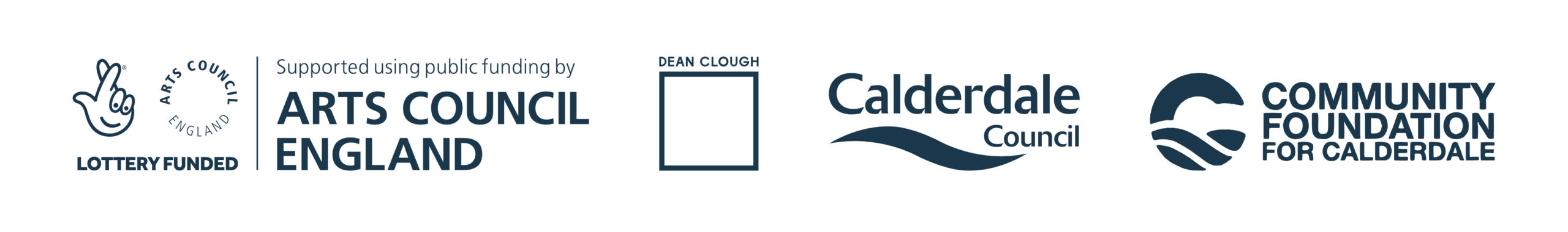 A collection of four logos of the funder